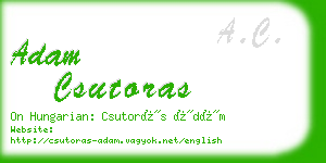 adam csutoras business card